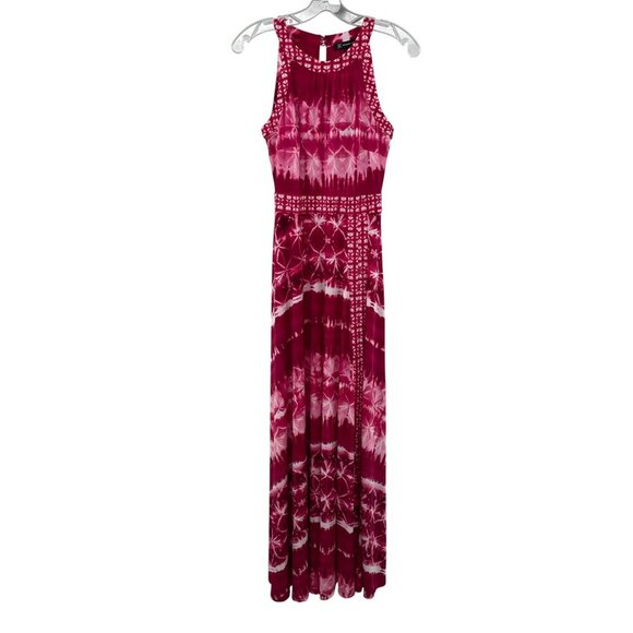 INC International Concepts Dresses & Skirts - INC International Concepts Sleeveless Maxi Dress Front Slit Pink/White Small New